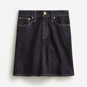 🔴SOLD🔴 J. Crew Dark Blue Denim Mini Skirt in Rinse Wash Brand New